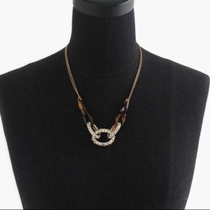J. Crew Women's Pavé Tortoise Link Necklace J. Crew Women's Pavé Tortoise Link Necklace