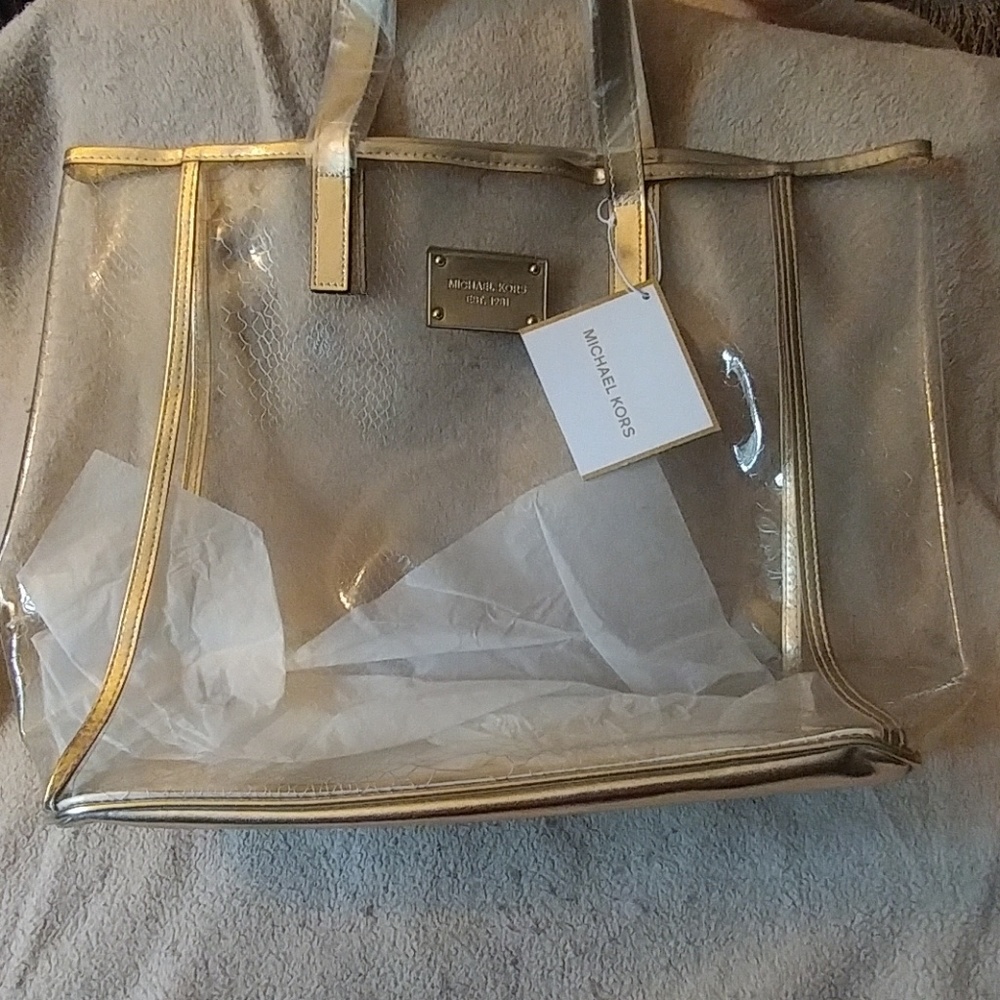Michael Kors beach style see thru purse