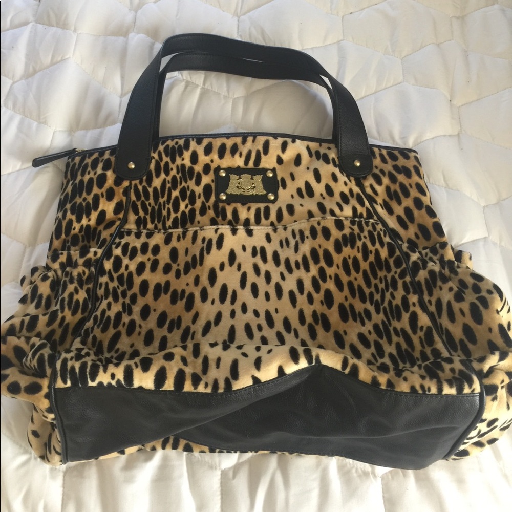 Juicy Couture Cheetah Print Hobo Purse