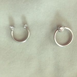 2 septum rings gauge size 16. Never worn
