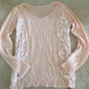 Peachy pink lightweight sweater