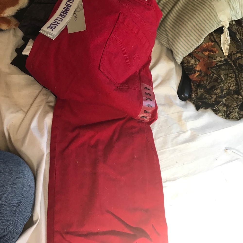 Red Catherine’s jeans. Size 26/28