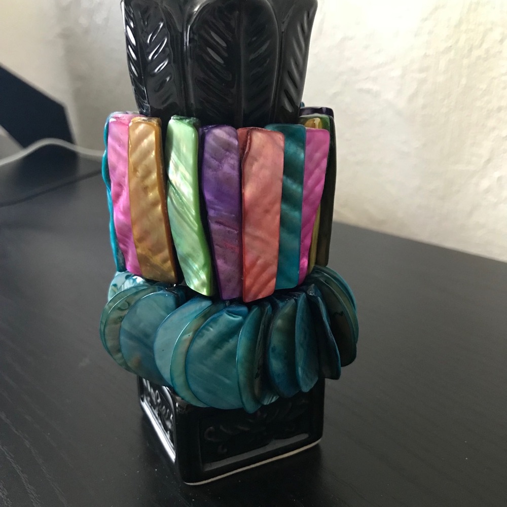 Glass Shell Bracelet Bundle