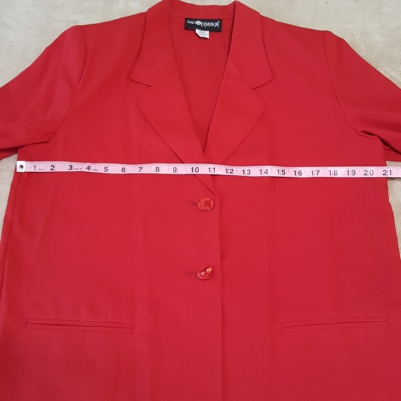 Sag Harbor Red Blazer. Size 10 Petite. - Picture 5 of 8
