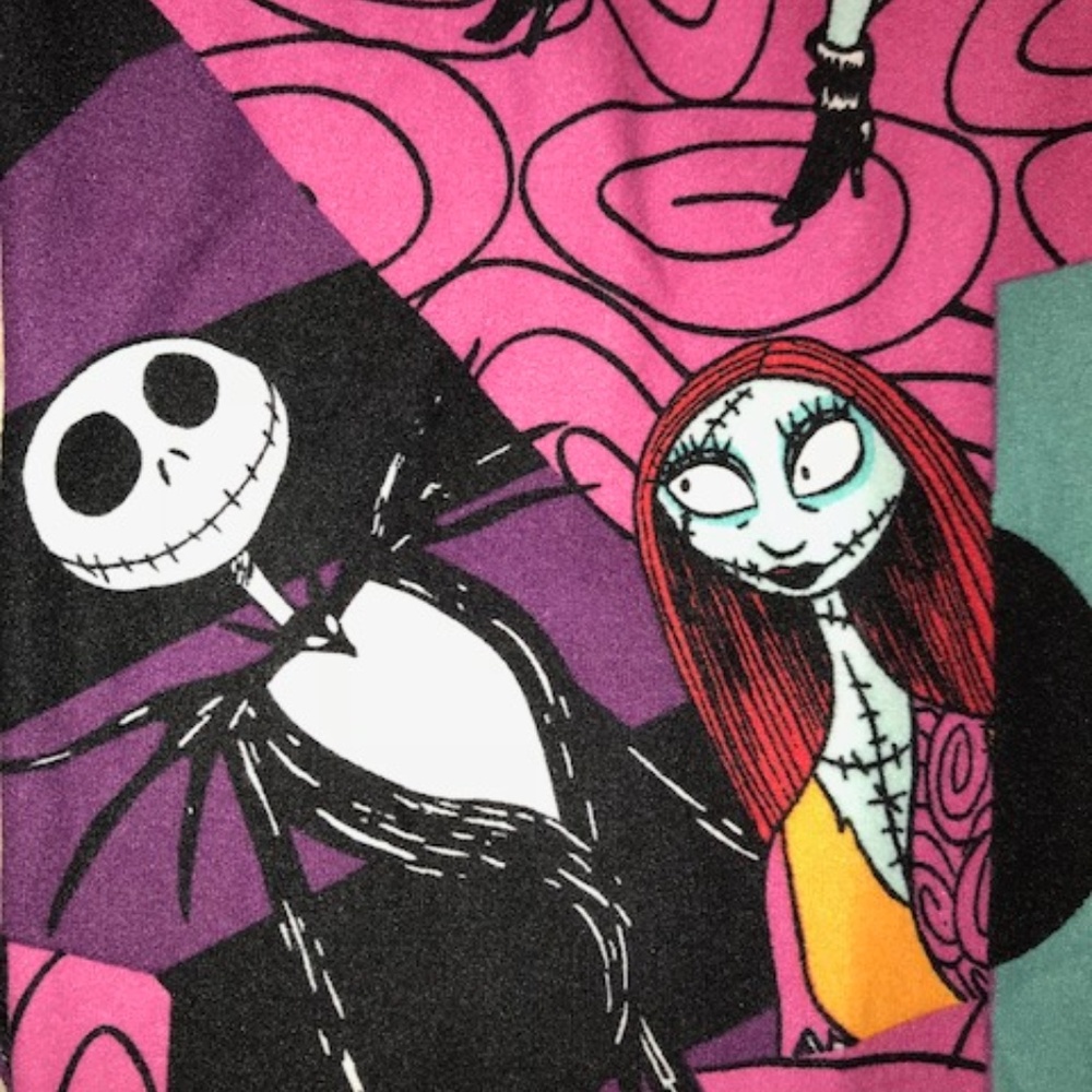LuLaRoe Leggings L/XL Jack & Sally Patchwork