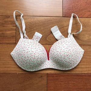 2/$20 Victoria's Secret Patterned White Bra 34D