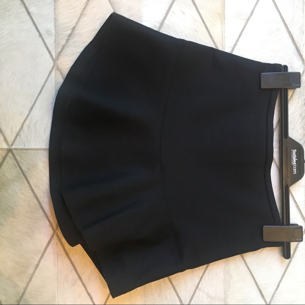 Black mini skirt