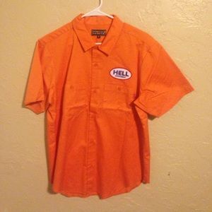 Supreme x Hysteric Glamour Orange Work Shirt M