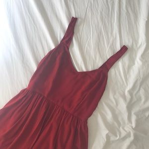 Red babydoll dress