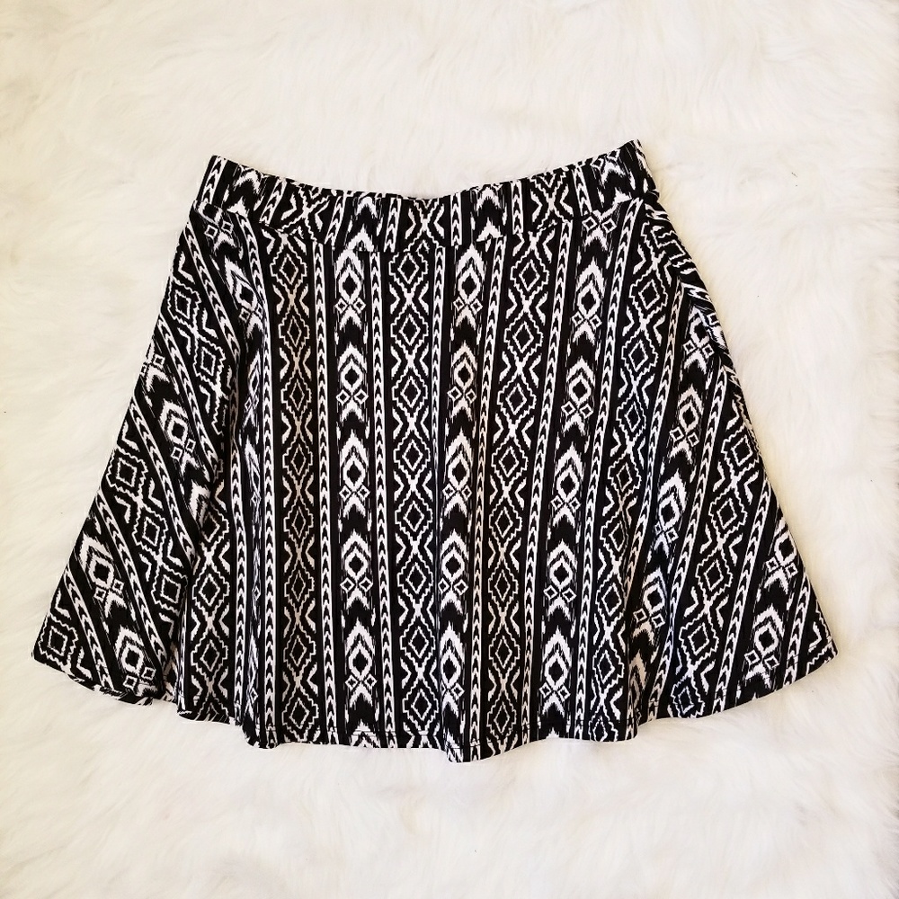 Aztec Print Skirt