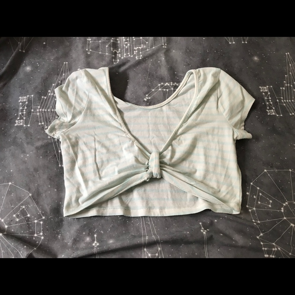 Charlotte Russe striped crop top