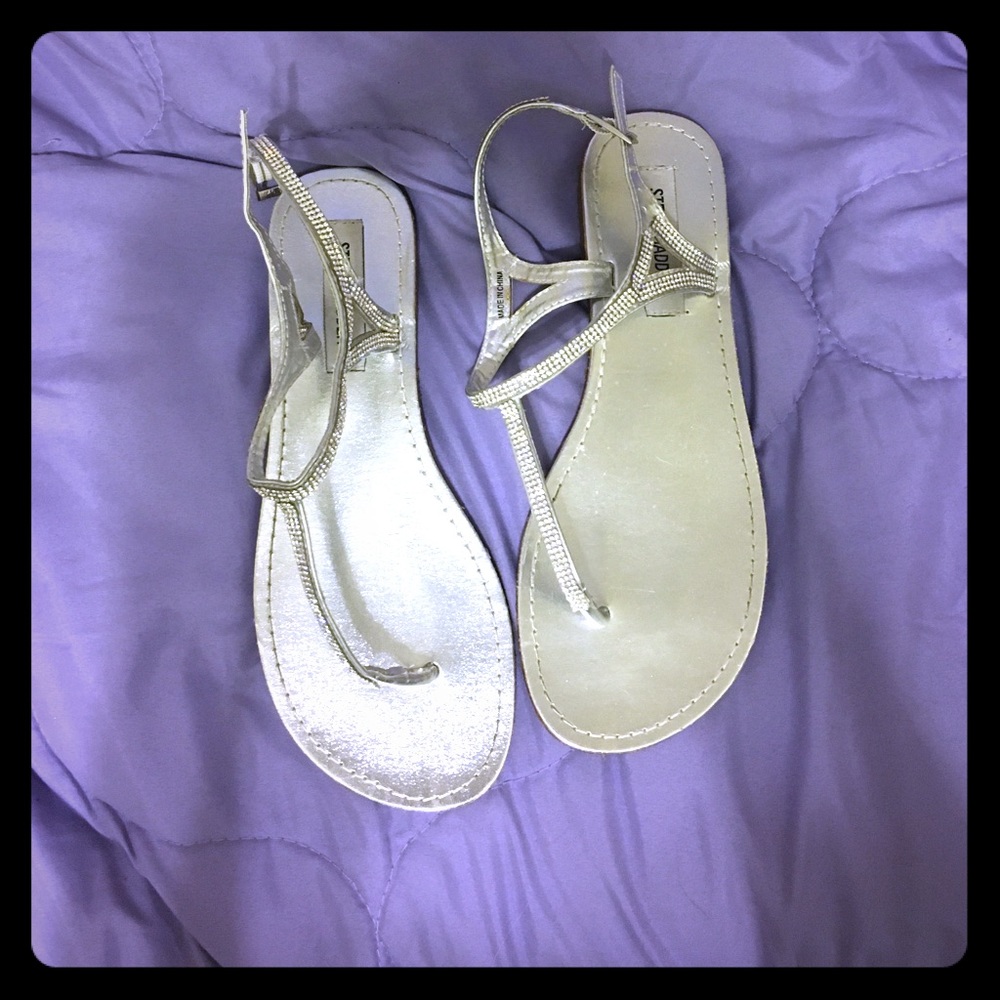 Steve Madden Rhinestone Sandals.