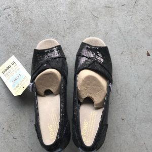 Toms Sequin Platforms
