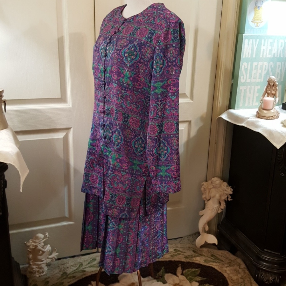 "Schrader" Silky Dress. Beautiful! Size 12. - Picture 4 of 8