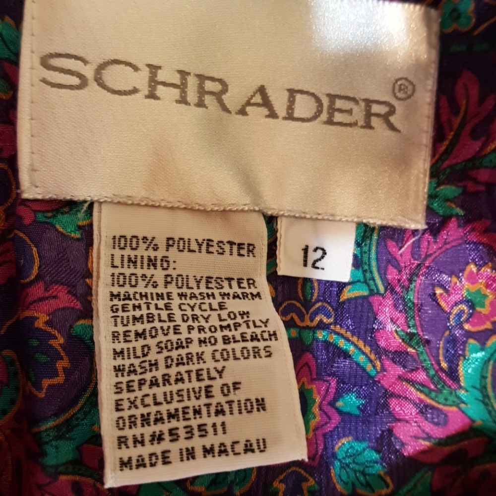 "Schrader" Silky Dress. Beautiful! Size 12. - Picture 8 of 8
