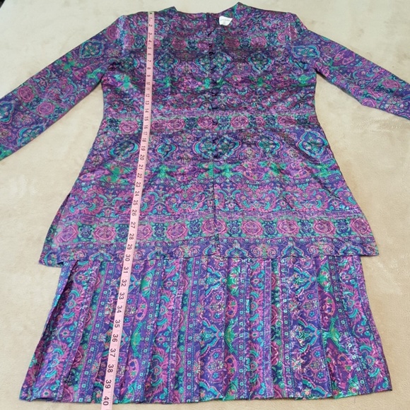 "Schrader" Silky Dress. Beautiful! Size 12. - Picture 7 of 8