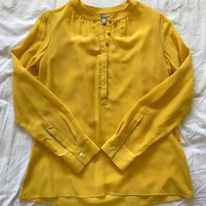 Banana Republic silk yellow blouse