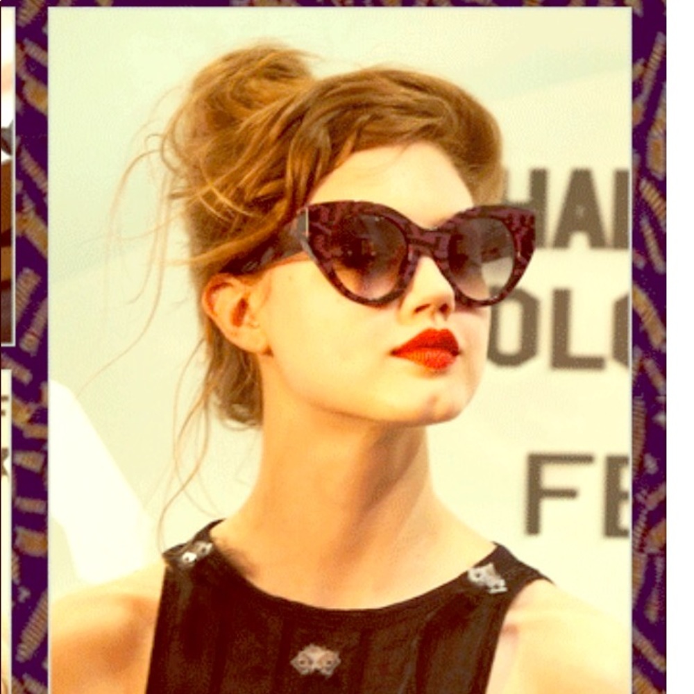 Fendi authentic sunglasses cat eye print ASO trend