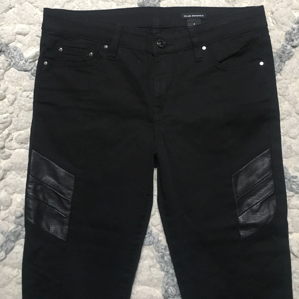 Club Monaco Moto Skinny Jeans