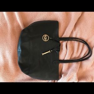 BCBG Paris black leather purse!