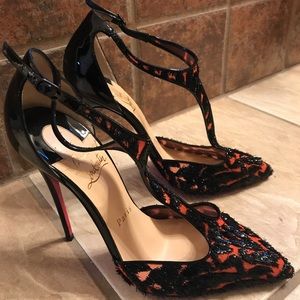Christian Louboutin Salonu Red Leopard Pump Heel