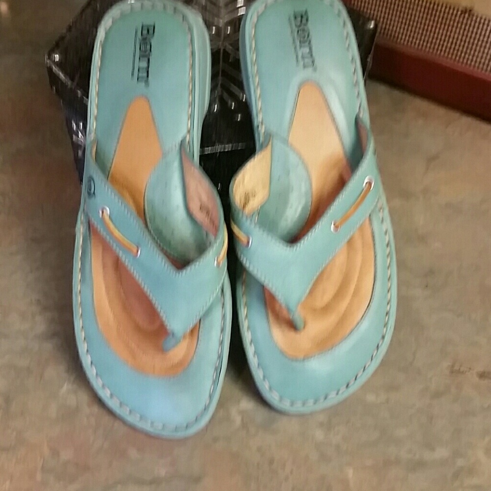 Teal born sandals