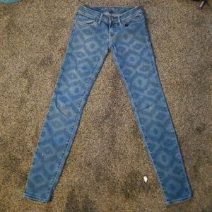 Bullhead jeans sunburst design