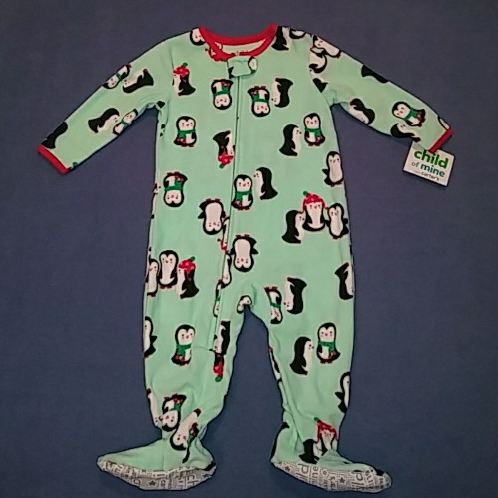 NWT Carter's fleece footie sleeper pjs