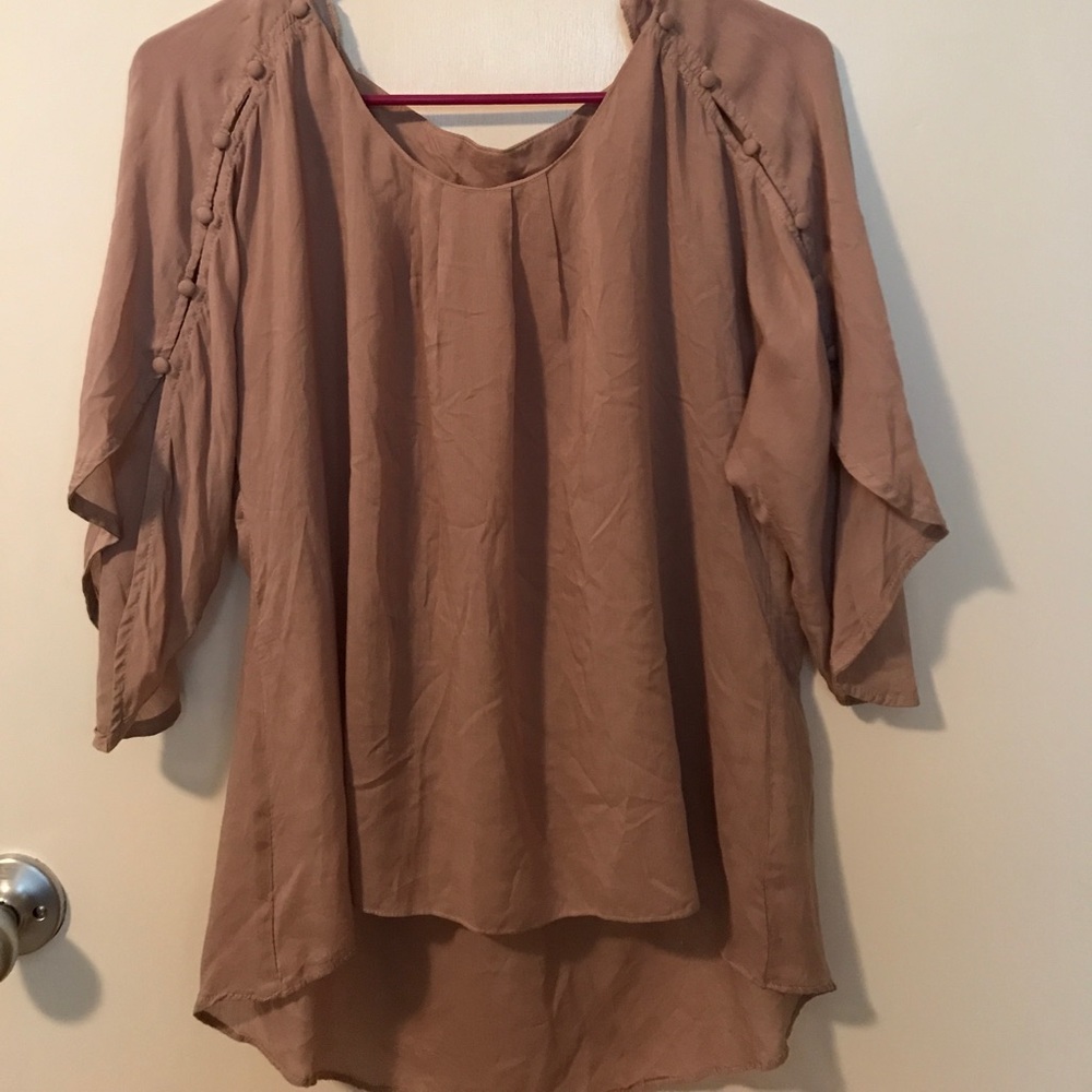 Brown casual blouse