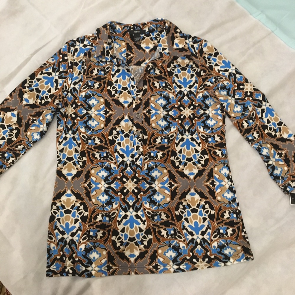 ALFANI Elegant deci blouse