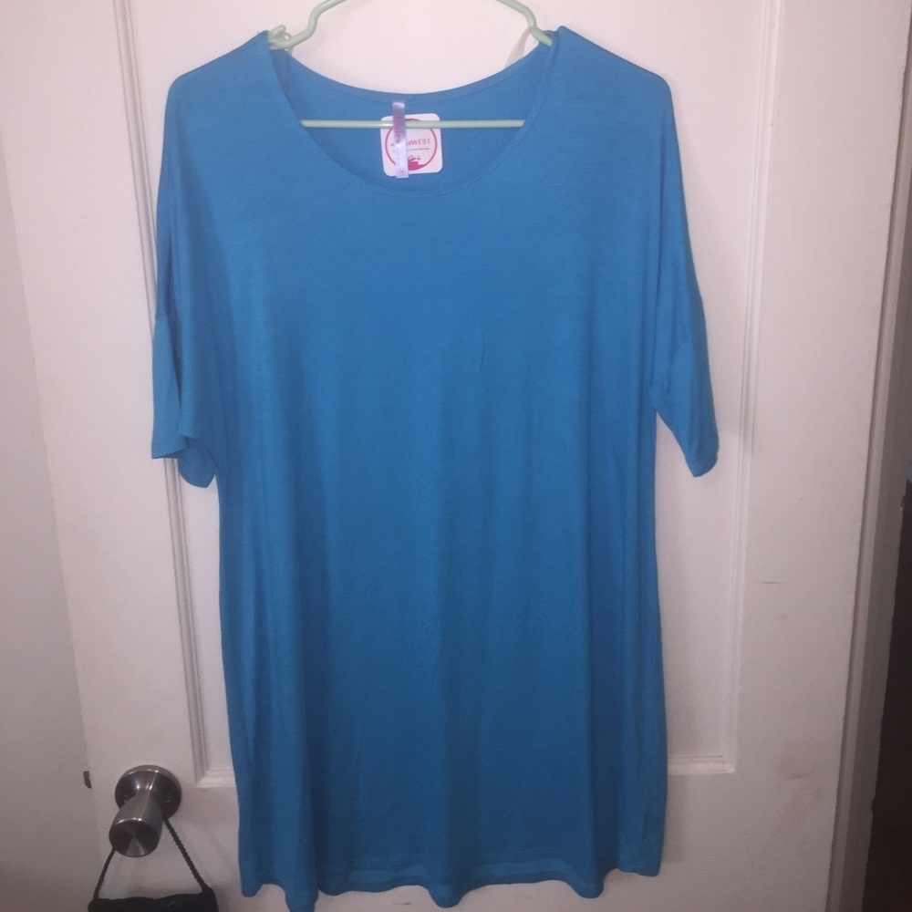 Blue TShirt dress
