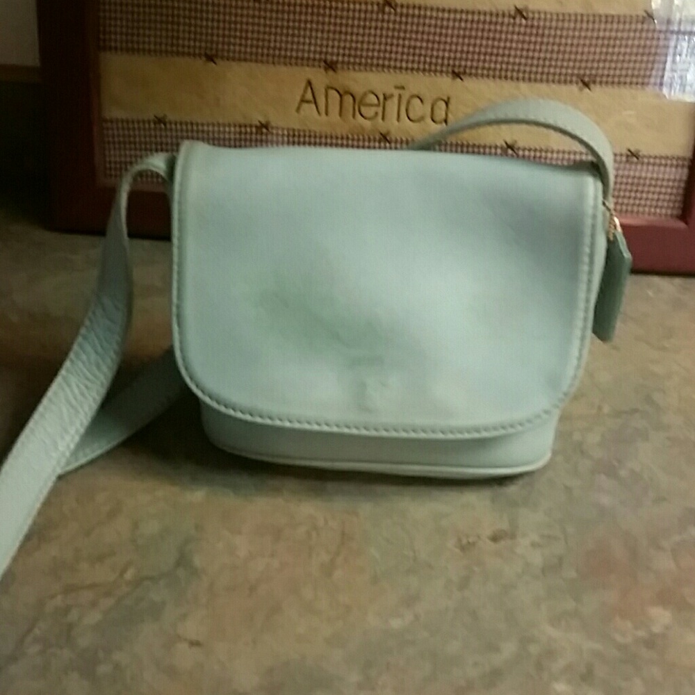 Teal coach bag authentic