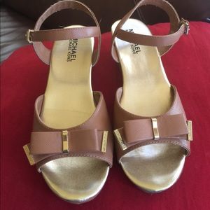Cognac Wedge by  MICHEAL Michael Kors size 5