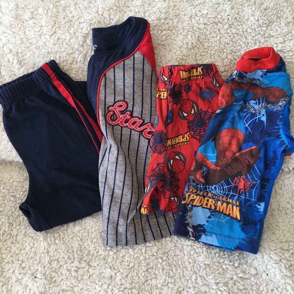 Two pair boys pjs!! Sold as a lot.