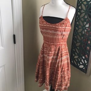 Tribal print skater dress