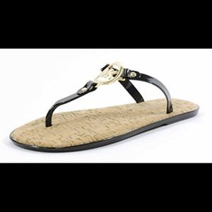 Black Michael Kors Cork Flip-Flop