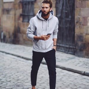 Zara (Grey Zip Up Jacket)