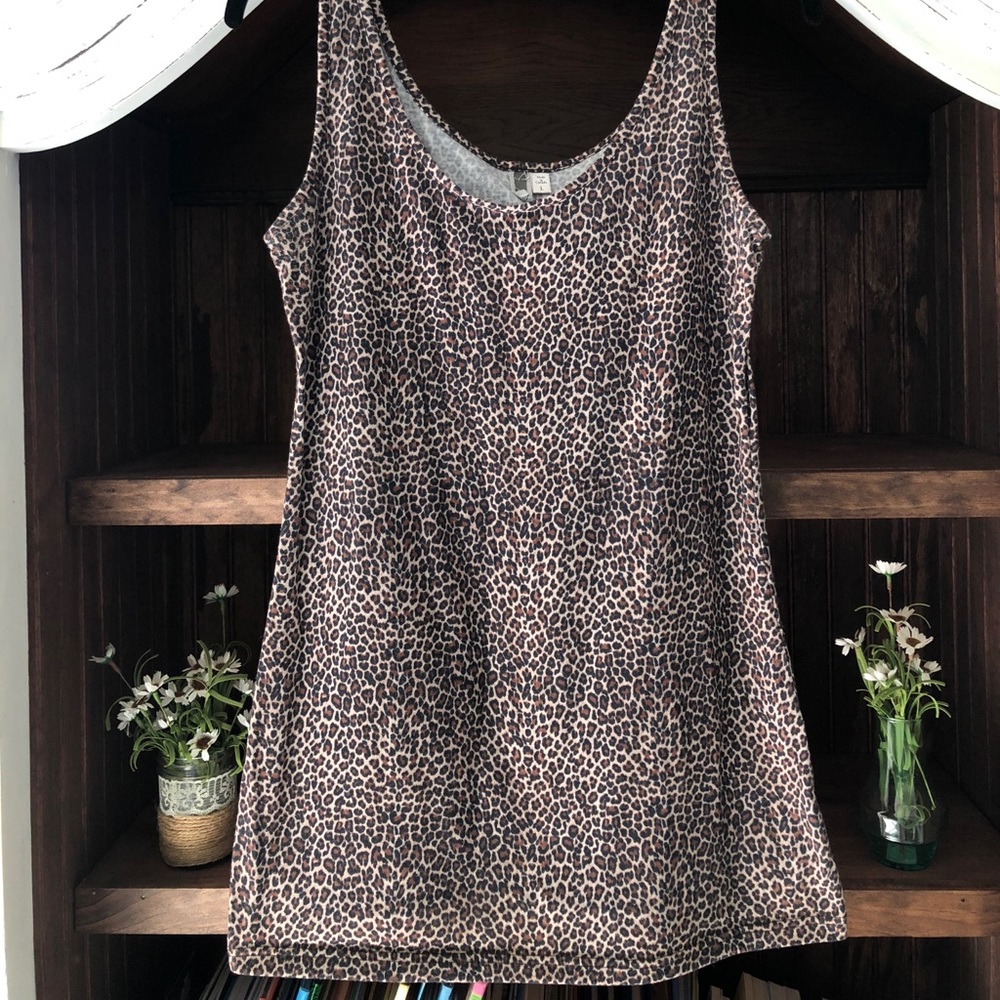 Leopard tank top