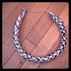 VTG gold leaf necklace
