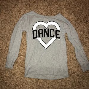 A grey long sleeved shirt