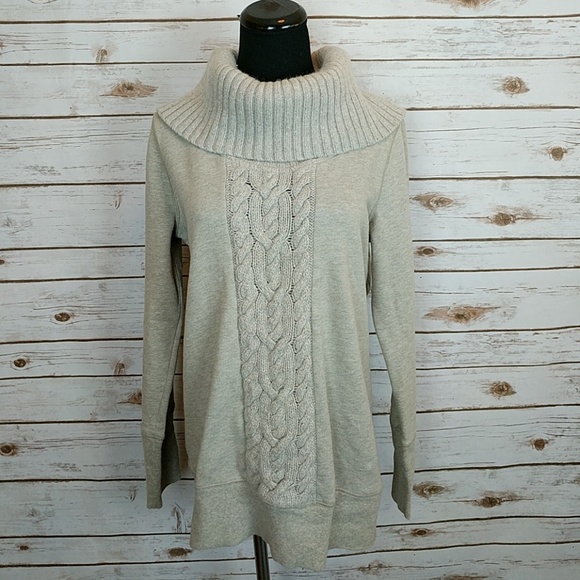 LOFT Sweaters - Ann Taylor Loft Cable Knit Cowl Neck Sweatshirt LOFT Sweaters - Ann Taylor Loft Cable Knit Cowl Neck Sweatshirt