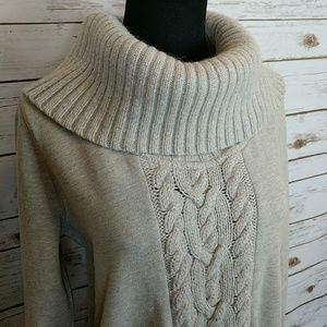 LOFT Sweaters - Ann Taylor Loft Cable Knit Cowl Neck Sweatshirt LOFT Sweaters - Ann Taylor Loft Cable Knit Cowl Neck Sweatshirt