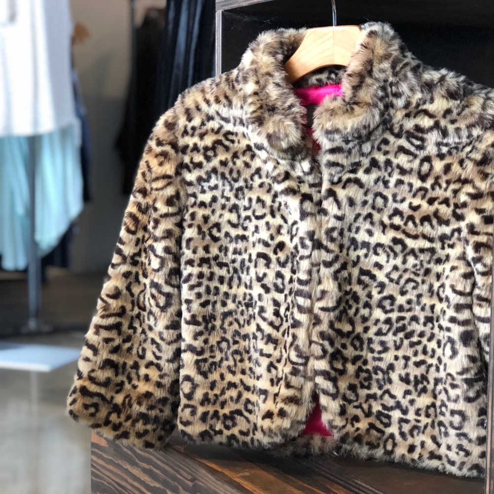 Cropped Cheetah [Faux] Fur Jacket