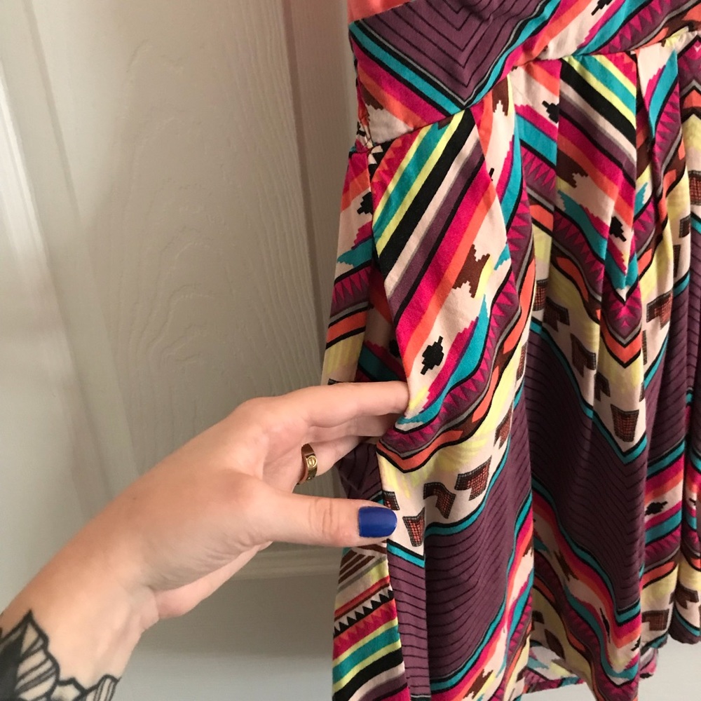 Color strapless dress - Picture 3 of 4