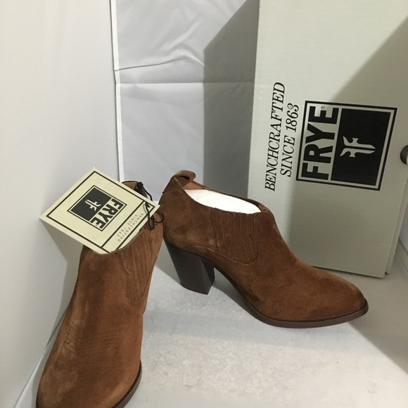 FRYE ILANA Suede Western Slip On Bootie 8 9.5 $278 - Picture 5 of 8