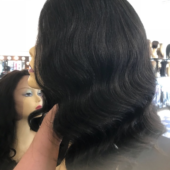Swisslace Lacefront thick deep Wave Shoulder Wig