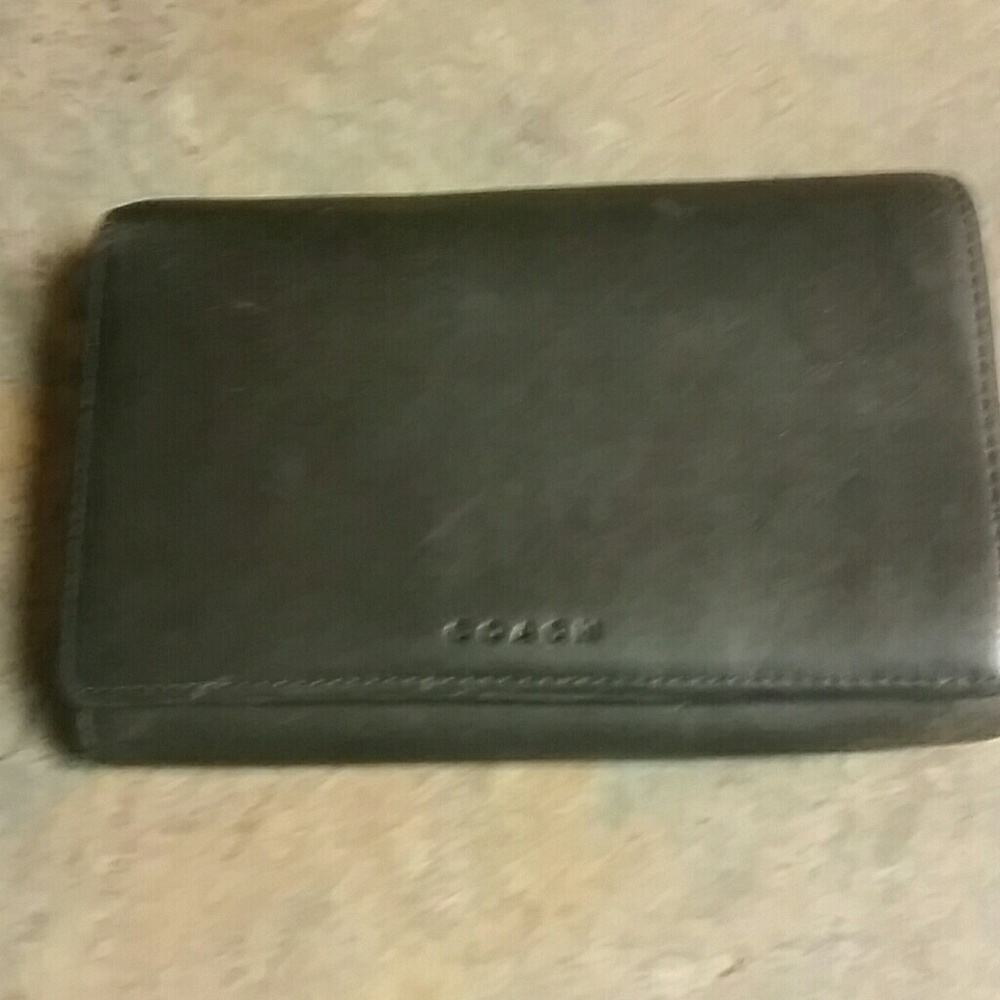 authentic coach wallet