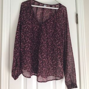 Sheer old navy blouse