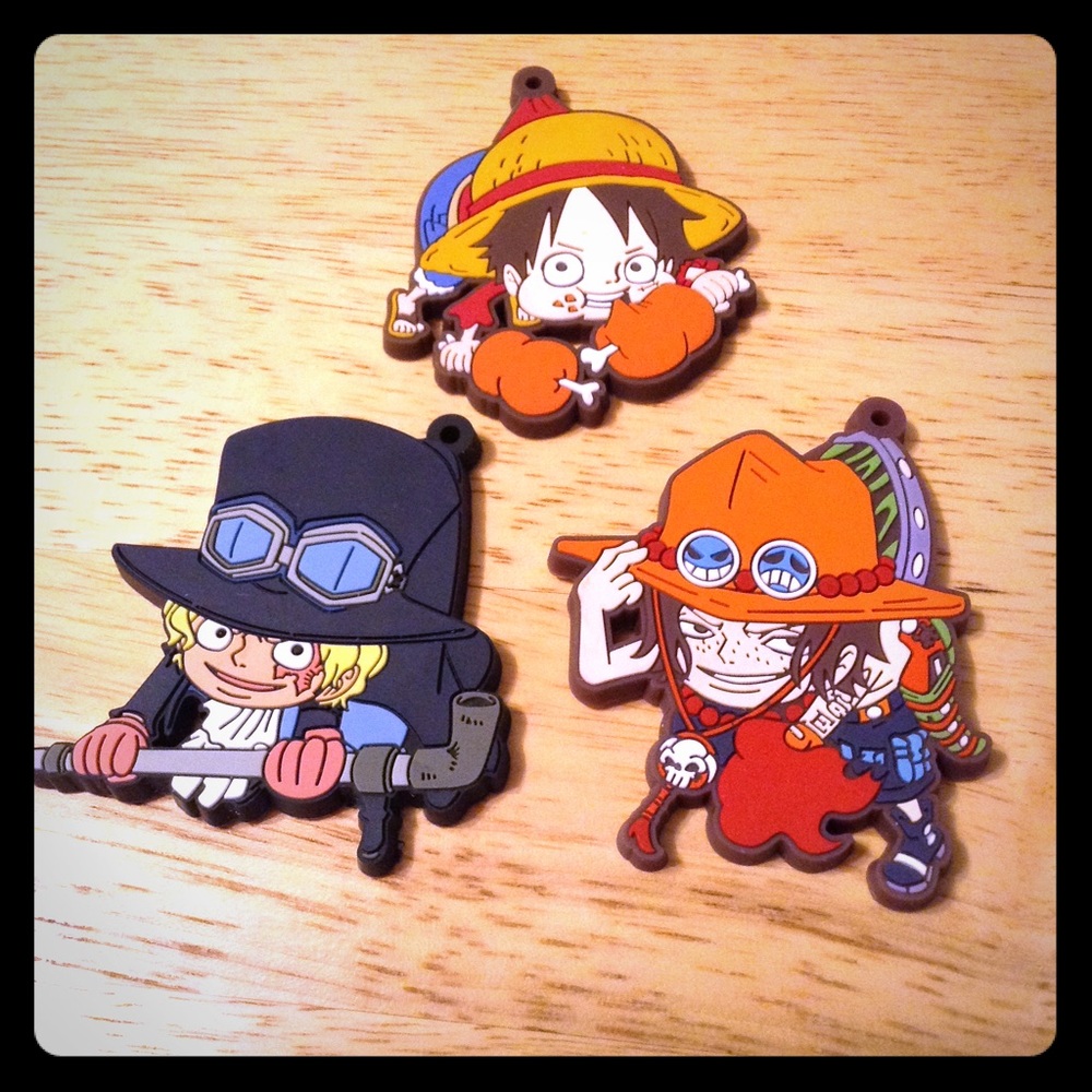 ONE PIECE Luffy Ace Brother Duo Charms, New