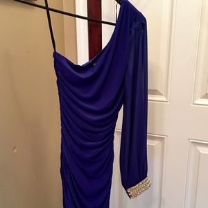 Jodi Kristopher One Shoulder Dress